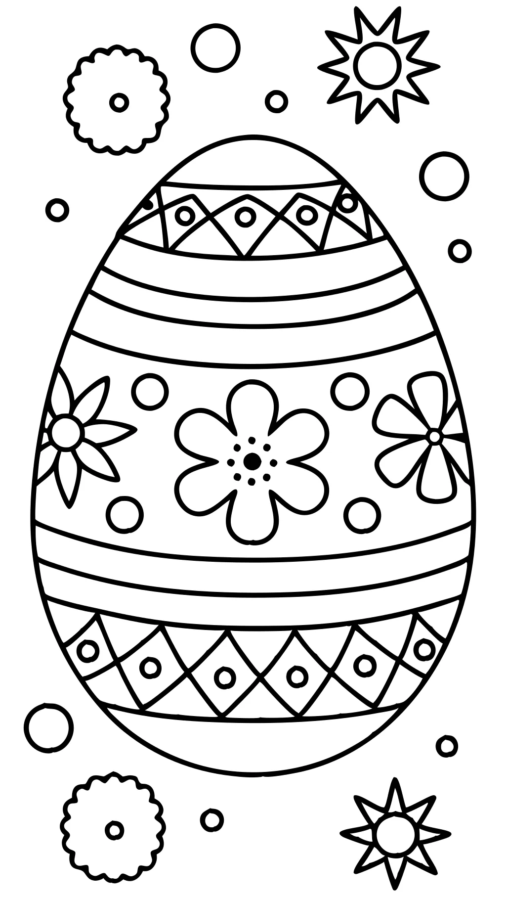 easter eggs to coloring pages